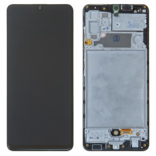 Дисплей Samsung A325 Galaxy A32 2021 з сенсором в рамці (Чорний) Service Original