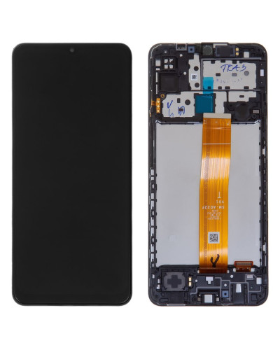 Дисплей Samsung M127 Galaxy M12 з сенсором в рамці (Чорний) Original Pack