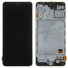 Дисплей Samsung M317 Galaxy M31s 2020 з сенсором в рамці (Чорний) Original Assembled