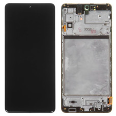 Дисплей Samsung M515 Galaxy M51 2020 з сенсором в рамці (Чорний) Service Original