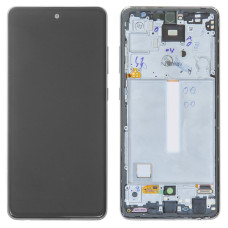 Дисплей Samsung A525 Galaxy A52 2021 / A526 Galaxy A52 5G / A528 Galaxy A52s 5G з сенсором в рамці (Чорний) Service Original