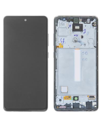 Дисплей Samsung A525 Galaxy A52 2021 / A526 Galaxy A52 5G / A528 Galaxy A52s 5G з сенсором в рамці (Чорний) Service Original