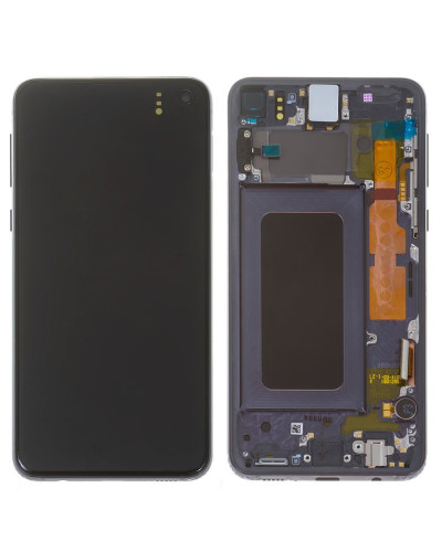 Дисплей Samsung G970 Galaxy S10e з сенсором в рамці (Чорний) Service Original