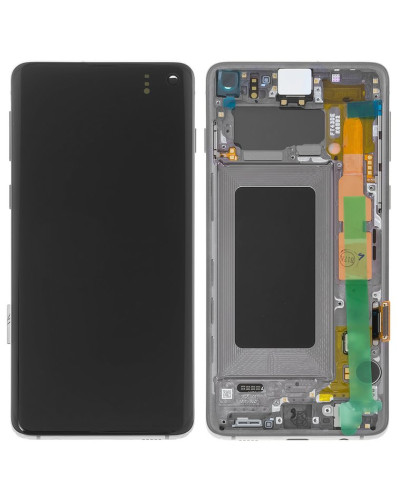 Дисплей Samsung G973 Galaxy S10 з сенсором в рамці (Чорний) Service Original