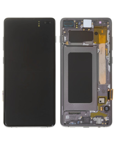 Дисплей Samsung G975 Galaxy S10 Plus з сенсором в рамці (Чорний) Service Original
