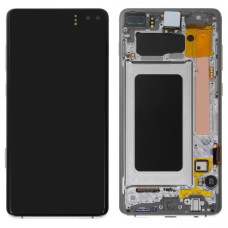 Дисплей Samsung G975 Galaxy S10 Plus з сенсором в рамці (Ceramic White) Service Original