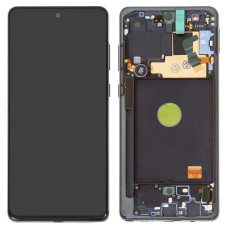 Дисплей Samsung N770 Galaxy Note 10 Lite з сенсором в рамці (Чорний) Service Original