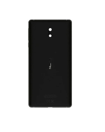 Задня кришка Nokia 3 з склом камери (Чорна) Original