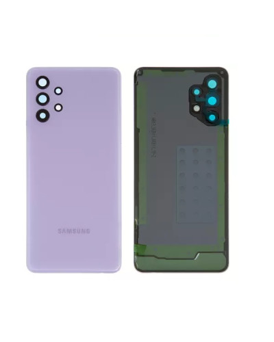 Задня кришка Samsung A325 Galaxy A32 4G 2021 з склом камери (Фіолетова) Original China