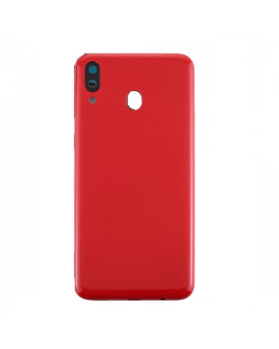 Задня кришка Samsung M205 Galaxy M20 з склом камери (Червона) Original