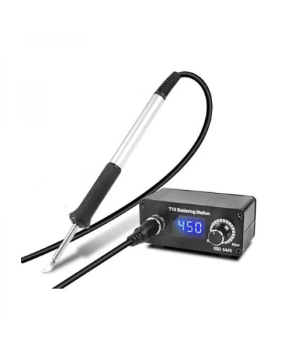 Паяльна станція KSGER MINI STC LED T12 Soldering Iron (жало T12-K + паяльник)