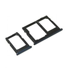 Тримач Sim-карти Samsung J415 Galaxy J4 Plus 2018 / J610 Galaxy J6 Plus 2018 (Чорний) Dual Sim