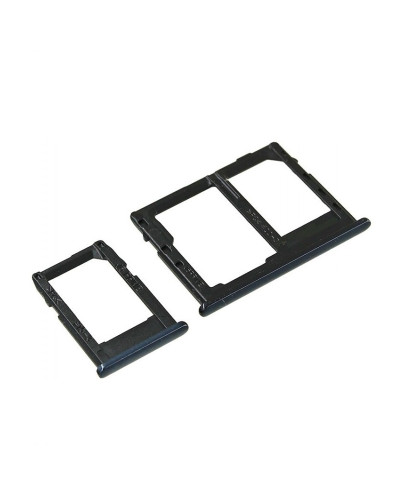 Тримач Sim-карти Samsung J415 Galaxy J4 Plus 2018 / J610 Galaxy J6 Plus 2018 (Чорний) Dual Sim