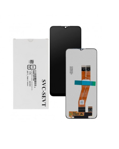 Дисплей Samsung A025F Galaxy A02s 2021 / A035F Galaxy A03 2021 (160.5 х 72мм.) з сенсором (Чорний) Original Pack