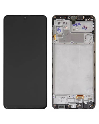 Дисплей Samsung M325 Galaxy M32 з сенсором в рамці (Чорний) Service Original