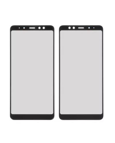 Скло дисплея Samsung A730 Galaxy A8 Plus 2018 (Чорне)