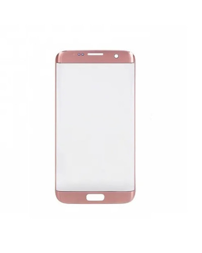 Скло дисплея Samsung G935 Galaxy S7 Edge (Рожеве) Original