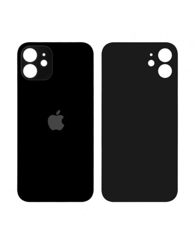Задня кришка Apple iPhone 12 (Black) Більший виріз