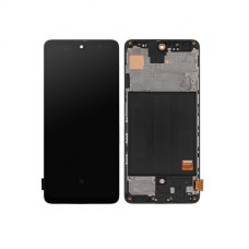 Дисплей Samsung A515 Galaxy A51 2020 з сенсором в рамці (Чорний) OLED / small lcd