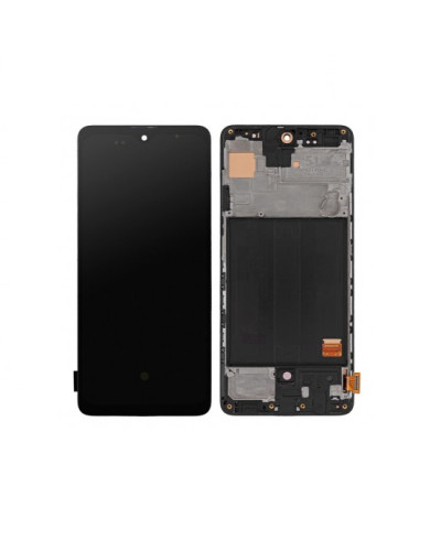 Дисплей Samsung A515 Galaxy A51 2020 з сенсором в рамці (Чорний) OLED / small lcd