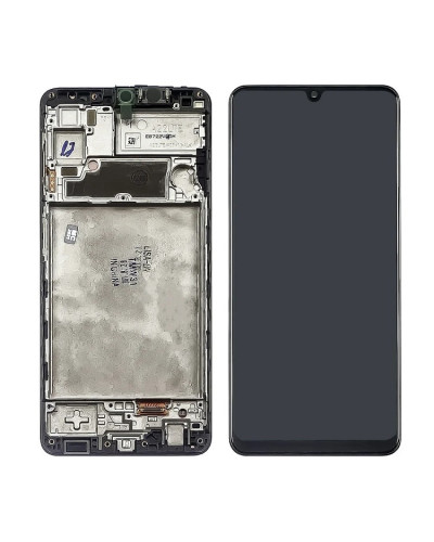 Дисплей Samsung A225 Galaxy A22 4G 2021 з сенсором в рамці (Чорний) Service Original