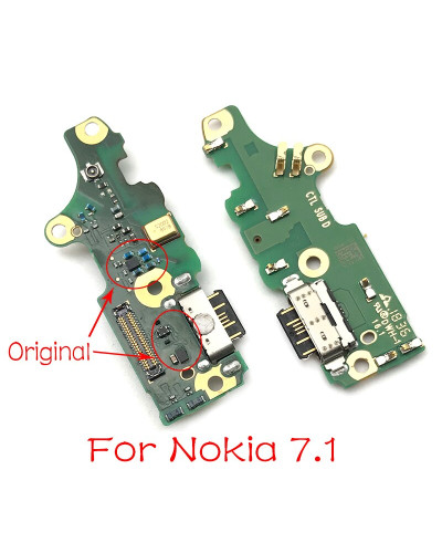 Плата зарядки Nokia 7.1 / TA-1095 з компонентами / ORIGINAL