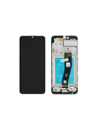 Дисплей Samsung A025G Galaxy A02s 2021 (163 х 72мм.) з сенсором в рамці (Чорний) Original Pack