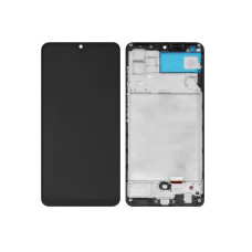 Дисплей Samsung A325 Galaxy A32 2021 з сенсором в рамці (Чорний) OLED