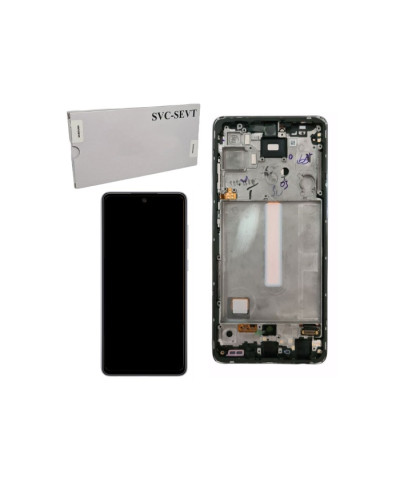 Дисплей Samsung A525 Galaxy A52 2021 / A526 Galaxy A52 5G / A528 Galaxy A52s 5G з сенсором в рамці (Білий) Service Original