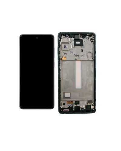 Дисплей Samsung A525 Galaxy A52 2021 / A526 Galaxy A52 5G / A528 Galaxy A52s 5G з сенсором в рамці (Синій) Service Original