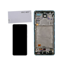 Дисплей Samsung A725 Galaxy A72 2021 з сенсором в рамці (Синій) Service Original