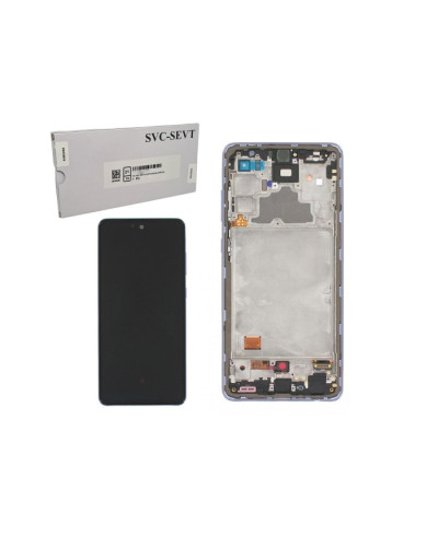 Дисплей Samsung A725 Galaxy A72 2021 з сенсором в рамці (Фіолетовий) Service Original