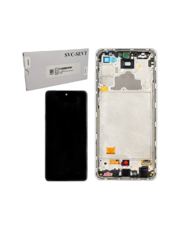 Дисплей Samsung A725 Galaxy A72 2021 з сенсором в рамці (Білий) Service Original