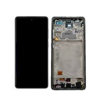 Дисплей Samsung A725 Galaxy A72 2021 з сенсором в рамці (Чорний) Service Original