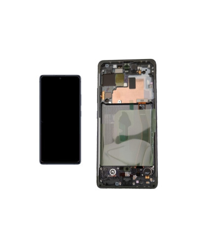 Дисплей Samsung G770 Galaxy S10 Lite з сенсором в рамці (Чорний) Service Original