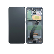 Дисплей Samsung G980 Galaxy S20 / G981 Galaxy S20 5G з сенсором в рамці (Сірий) Service Original