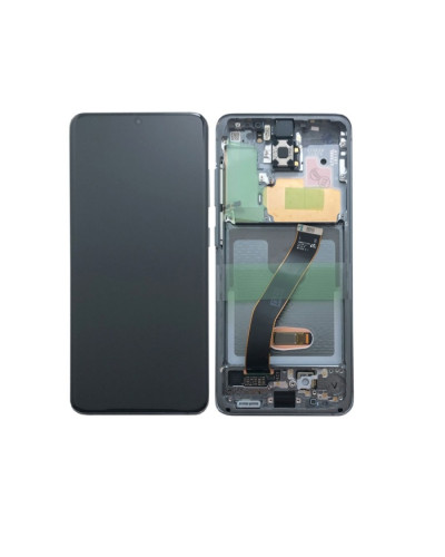 Дисплей Samsung G980 Galaxy S20 / G981 Galaxy S20 5G з сенсором в рамці (Сірий) Service Original