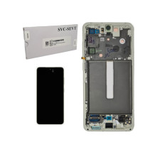 Дисплей Samsung G990 Galaxy S21 FE з сенсором в рамці (Зелений) Service Original