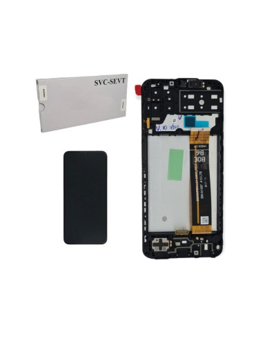 Дисплей Samsung M135 Galaxy M13 з сенсором в рамці (Чорний) Original Pack