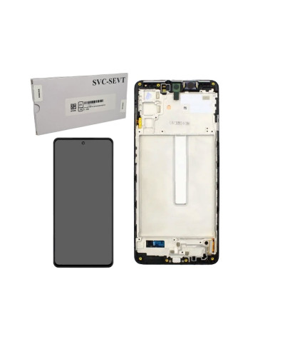 Дисплей Samsung M526 Galaxy M52 з сенсором в рамці (Чорний) Original Assembled