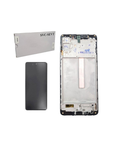 Дисплей Samsung M536 Galaxy M53 з сенсором в рамці (Чорний) Service Original
