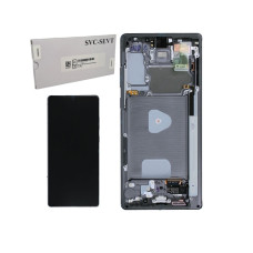 Дисплей Samsung N980 Galaxy Note 20 / N981 Galaxy Note 20 5G сенсором в рамці (Сірий) Service Original