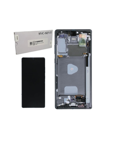 Дисплей Samsung N980 Galaxy Note 20 / N981 Galaxy Note 20 5G сенсором в рамці (Сірий) Service Original