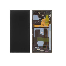 Дисплей Samsung N985 Galaxy Note 20 Ultra / N986 Galaxy Note 20 Ultra 5G сенсором в рамці (Чорний) Service Original