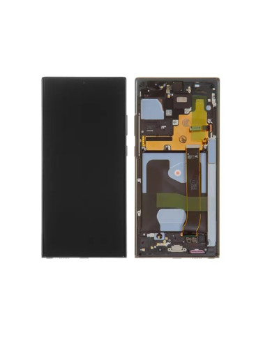 Дисплей Samsung N985 Galaxy Note 20 Ultra / N986 Galaxy Note 20 Ultra 5G сенсором в рамці (Чорний) Service Original