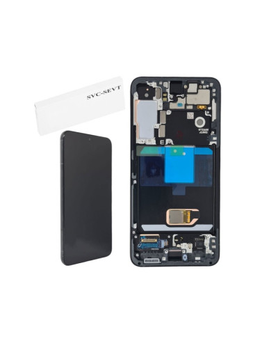 Дисплей Samsung S901 Galaxy S22 з сенсором в рамці (Чорний) Service Original