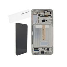 Дисплей Samsung S906 Galaxy S22 Plus з сенсором в рамці (Білий) Service Original
