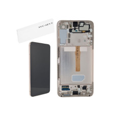 Дисплей Samsung S906 Galaxy S22 Plus з сенсором в рамці (Рожевий) Service Original