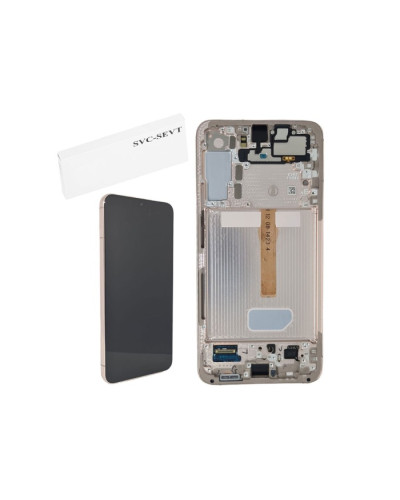 Дисплей Samsung S906 Galaxy S22 Plus з сенсором в рамці (Рожевий) Service Original