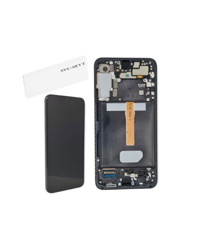 Дисплей Samsung S906 Galaxy S22 Plus з сенсором в рамці (Чорний) Service Original